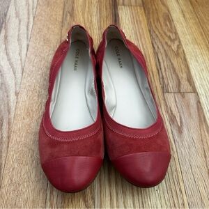 Cole Haan Elbridge Leather Stretch Comfort Ballet Flats Women’s Size 8 B